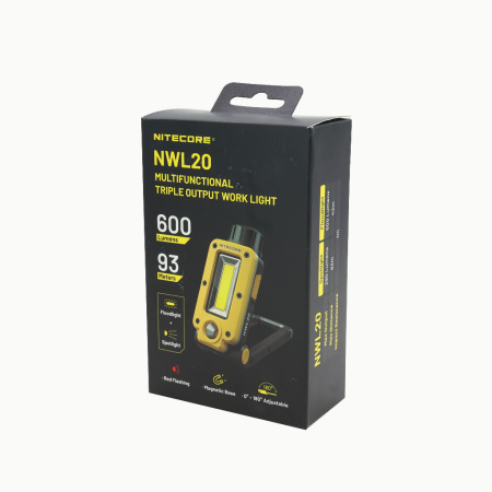 Фонарь МФУ NiteCore NWL20 (COB-600 / LED-290 Люмен, аккум 5000мАч)